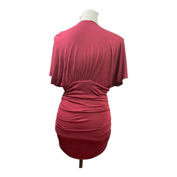 Twenty One Maroon heavy beaded 
Sequin Medallion Party Dress
Y2k Size LG - Picture 3 of 12